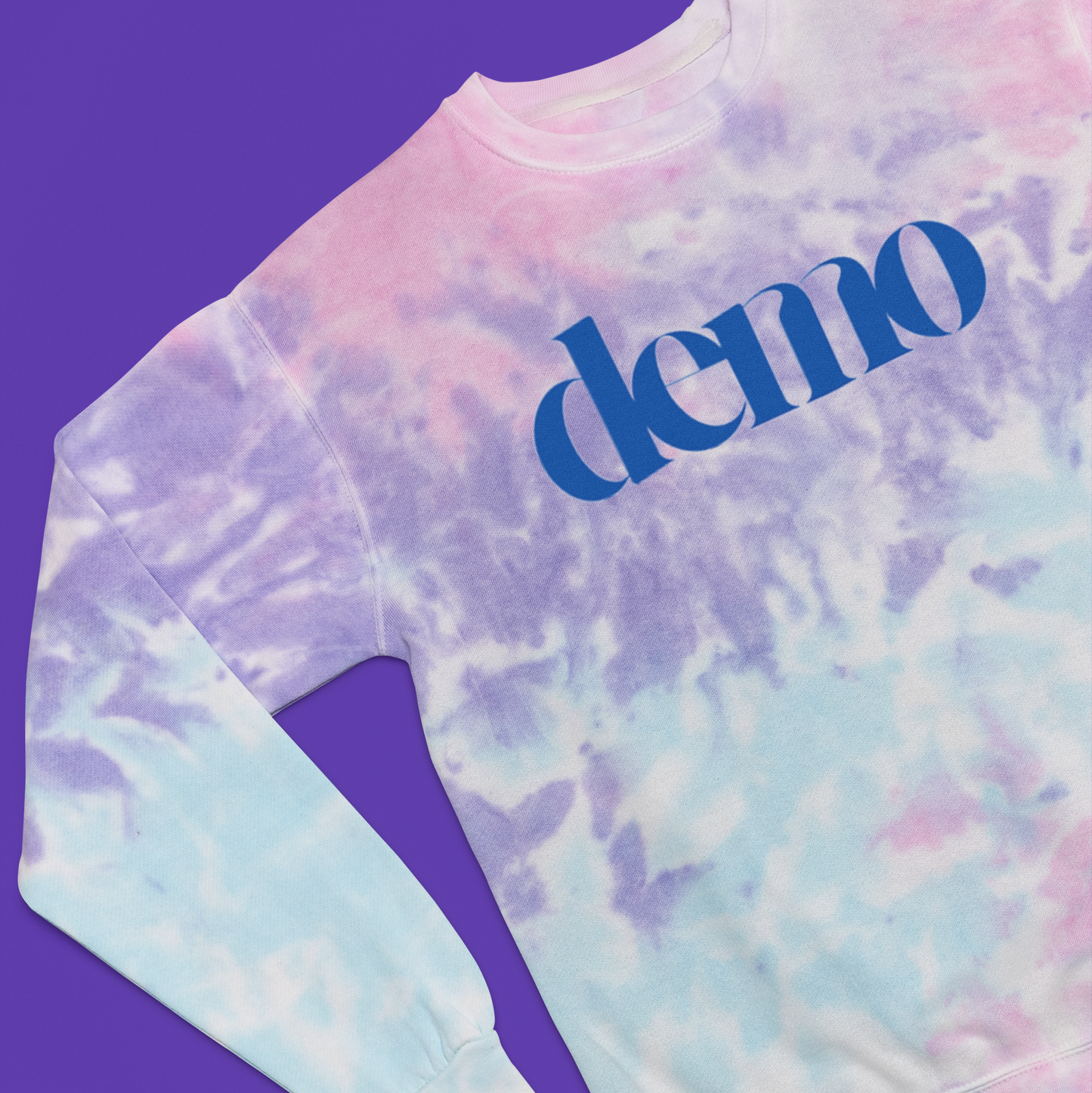 Demo Tie Dye Crew Neck Sweatshirt - Bulk